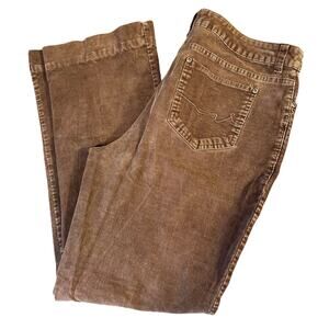 St. John's Bay Women's Jeans 14 Brown Corduroy Boot Cut Secretly Slender Stretch